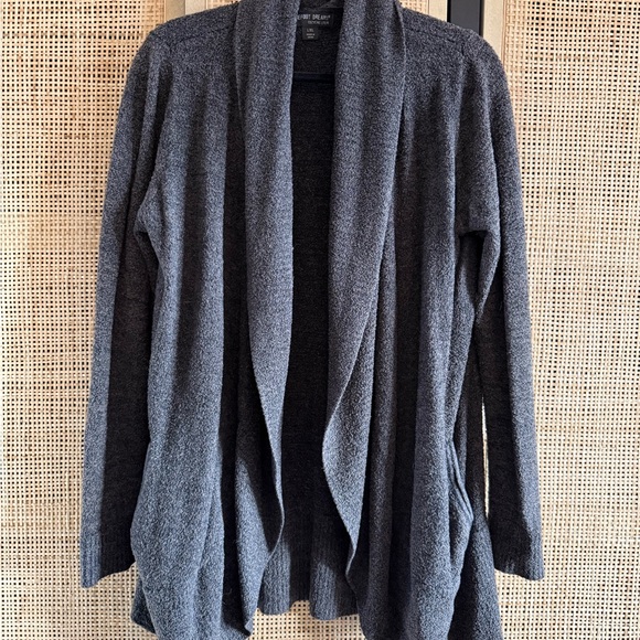 Barefoot Dreams Sweaters - Barefoot Dreams Cozychic Lite Charcoal Open Front Cardigan